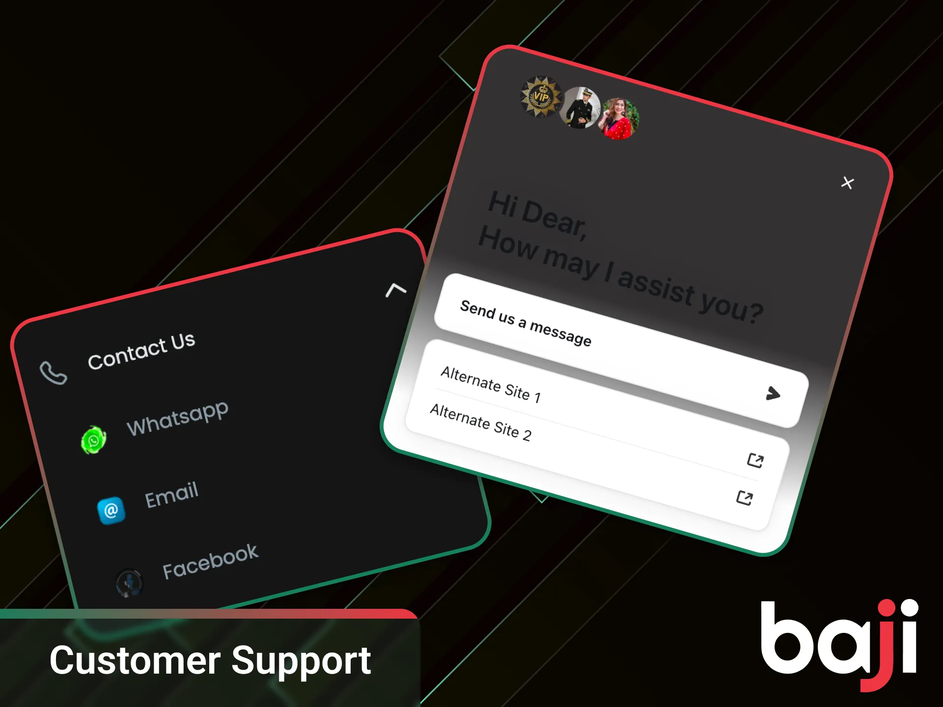Our chat support will help you play Baji with ease.
