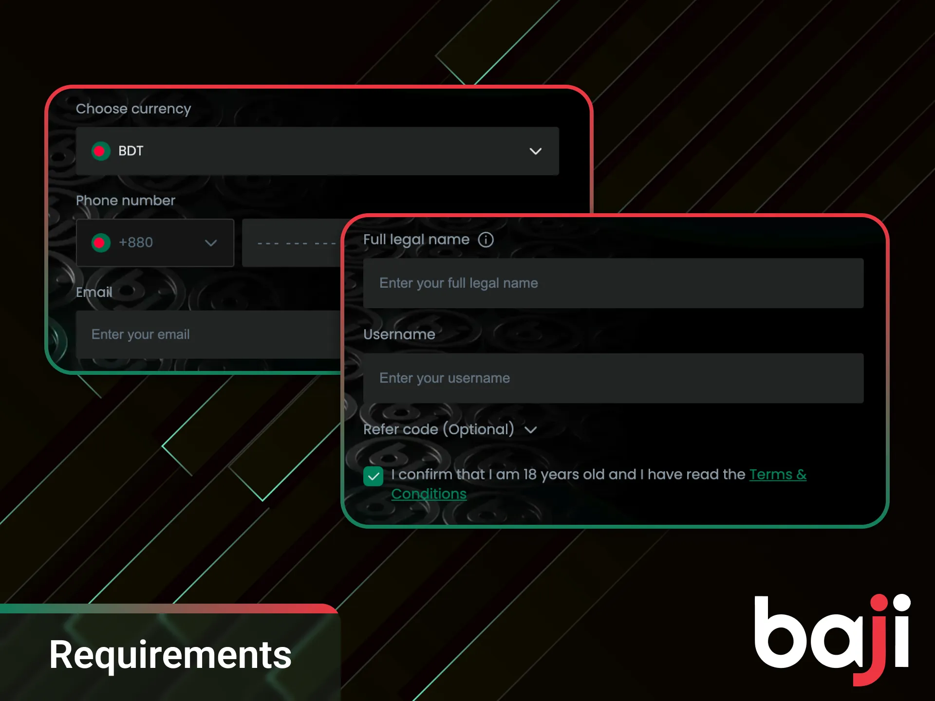 Register and collect your winnings at Baji.