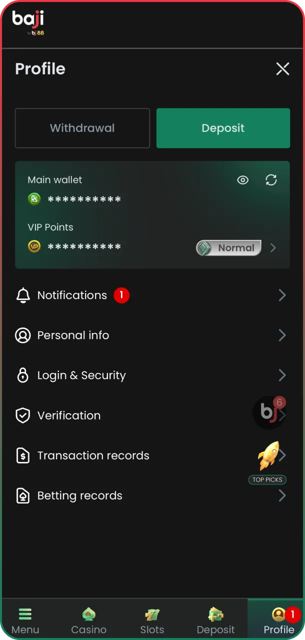 We are ready to give away your big winnings to Baji.